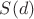 $S(d)$