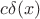 $c\delta(x)$