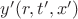 $y'(r,t',x')$