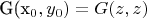G(x_0,y_0)=G(z,z)