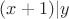 $(x+1)|y$