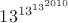 ${13^{13^{13^{2010}}}}$