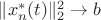 $\|x^*_n(t)\|_2^2\to b$