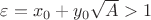 $\varepsilon=x_0+y_0\sqrt{A}>1$
