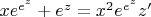 $ xe^{e^{z}} + e^{z} = x^{2}e^{e^{z}}z' $