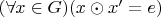 $(\forall x \in G)(x \odot x'=e)$