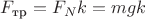 $F_{\text{тр}} = F_{N}k = mgk$
