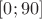 $[0;90]$