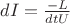 $dI = \frac{-L}{dt U}$