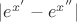 $|e^{x'}-e^{x''}|$