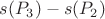 $s(P_3) - s(P_2)$