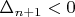 $\Delta_{n+1}<0$