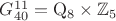 $G_{40}^{11}=\mathrm{Q}_8\times\mathbb{Z}_5$