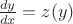 $\[\frac{{dy}}{{dx}} = z(y)\]$