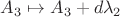 $A_3\mapsto A_3+d\lambda_2$