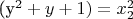 (y^2+y+1)=x_2^2$