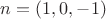 $ n=(1,0,-1)$