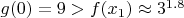 $g(0)=9>f(x_1)\approx3^{1.8}$