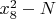 $x_8^2-N$