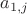 $a_{1,j}$ $a_{1,j}$