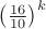 $\left(\frac{16}{10}\right)^k$