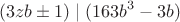$$(3zb \pm 1) \mid (163b^3 - 3b)$$