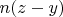 $n(z-y)$
