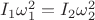 $I_1 \omega_1^2=I_2 \omega_2^2$
