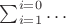 $\sum_{i=1}^{i=0}\dots$