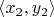 $\langle x_2, y_2\rangle$