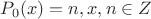 $P_0(x)=n,x\inQ,n\in Z$