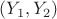 $(Y_1, Y_2)$