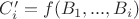 $C_i' = f(B_1, ..., B_i)$ $C_i' = f(B_1, ..., B_i)$