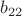 $b_{22}$