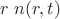 $r\;n(r,t)$