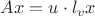 $Ax=u\cdot l_vx$