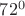 $72^0$