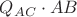 $Q_{AC}\cdot AB$