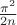 $\frac{\pi^2}{2n}$