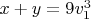 $x+y=9v_1^3$
