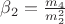 $\beta_2=\frac{m_4}{m_2^2}$