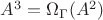 $A^3 = \Omega_{\Gamma}(A^2)$