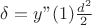 $\delta=y