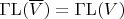 $\operatorname{\Gamma L}(\overline V) = \operatorname{\Gamma L}(V)$