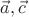 $\vec a,  \vec c$