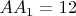 $AA_1=12$