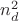 $n_d^2$