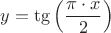 $y=\tg\left(\dfrac{\pi \cdot x}{2}\right)$