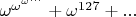 $\omega^{\omega^{\omega^{...}}}+\omega^{127}+...$