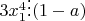 $3x_1^4\vdots (1-a)$